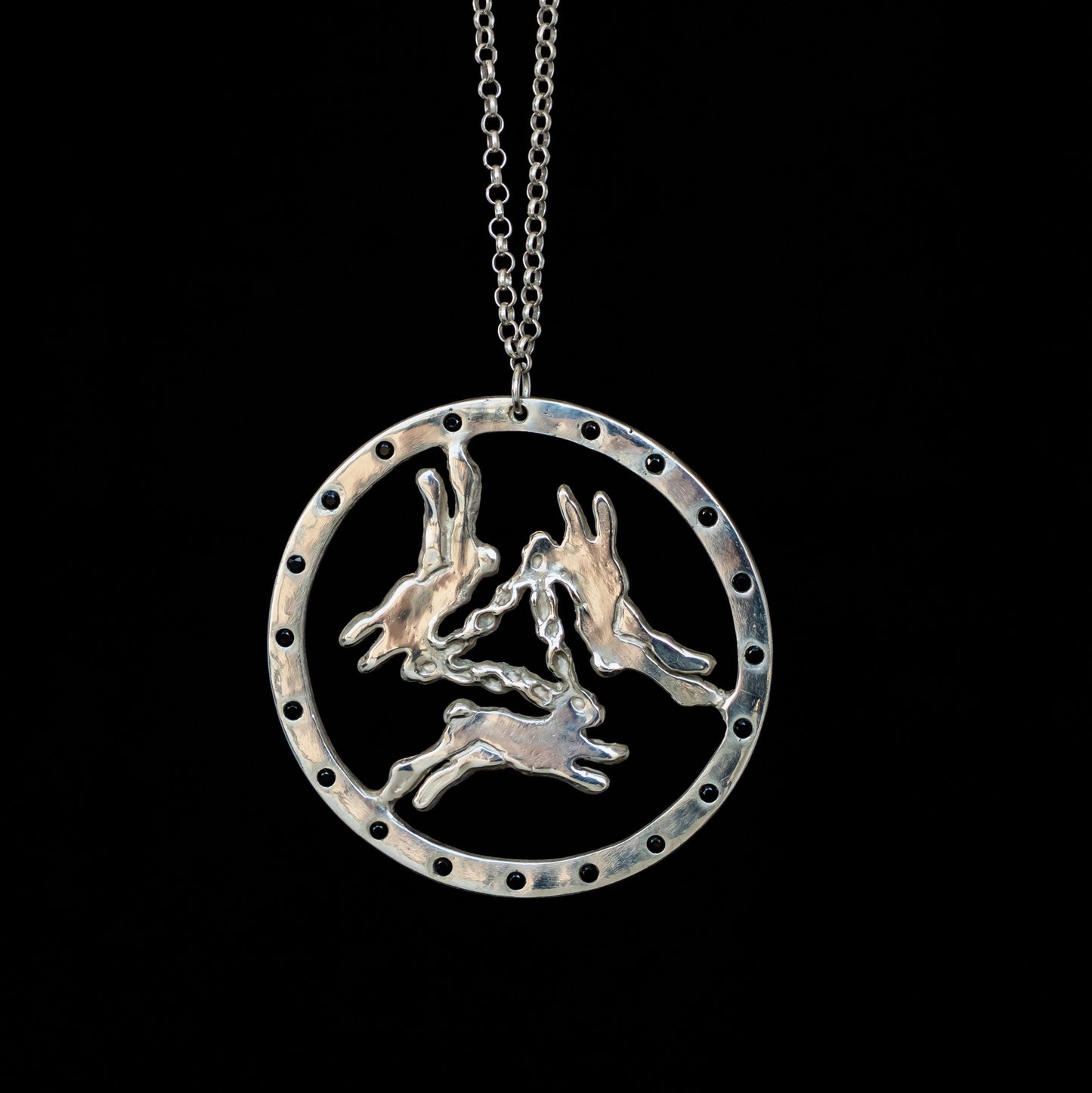 Three Hares Necklace