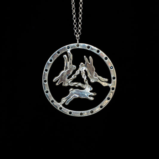 Three Hares Necklace