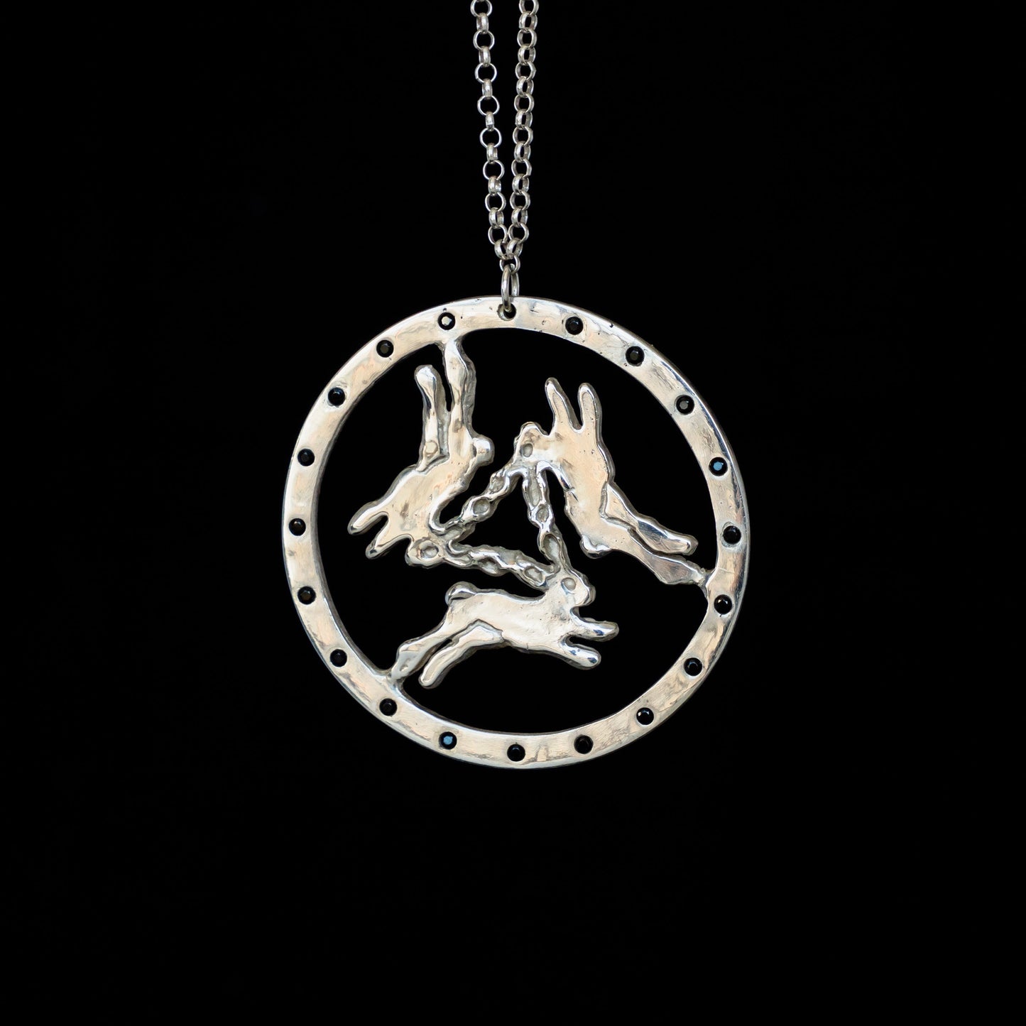 Three Hares Necklace