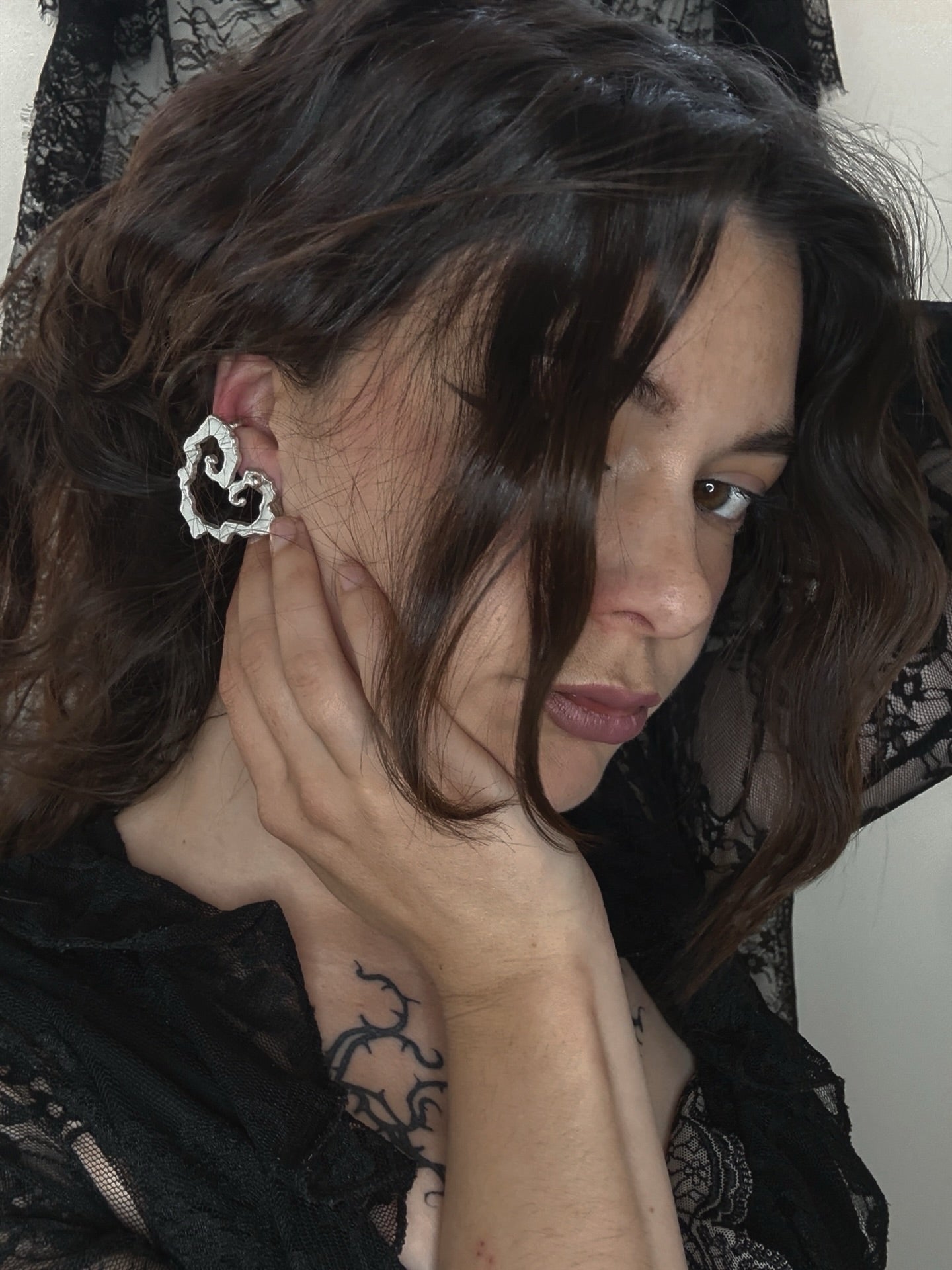 Menhir cuff earrings