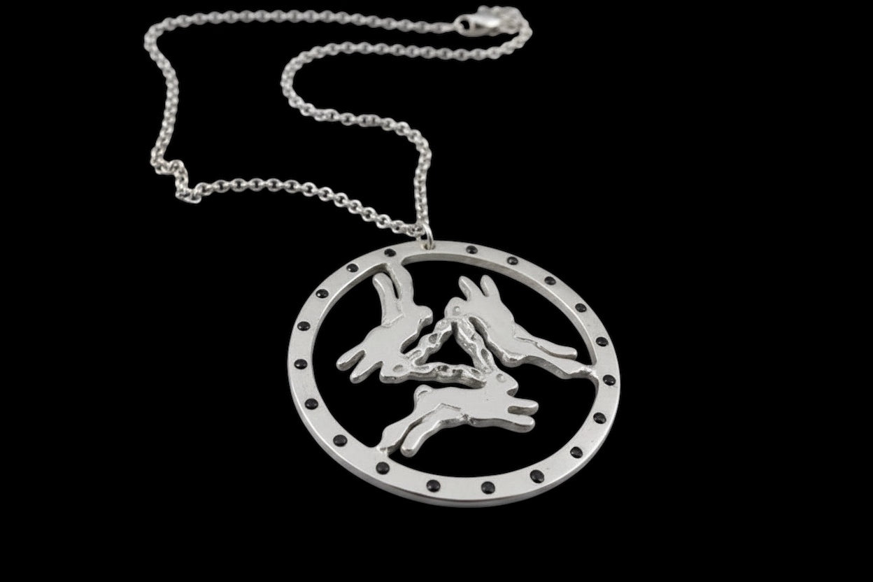 Three Hares Necklace