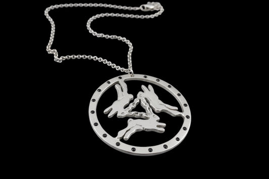 Three Hares Necklace