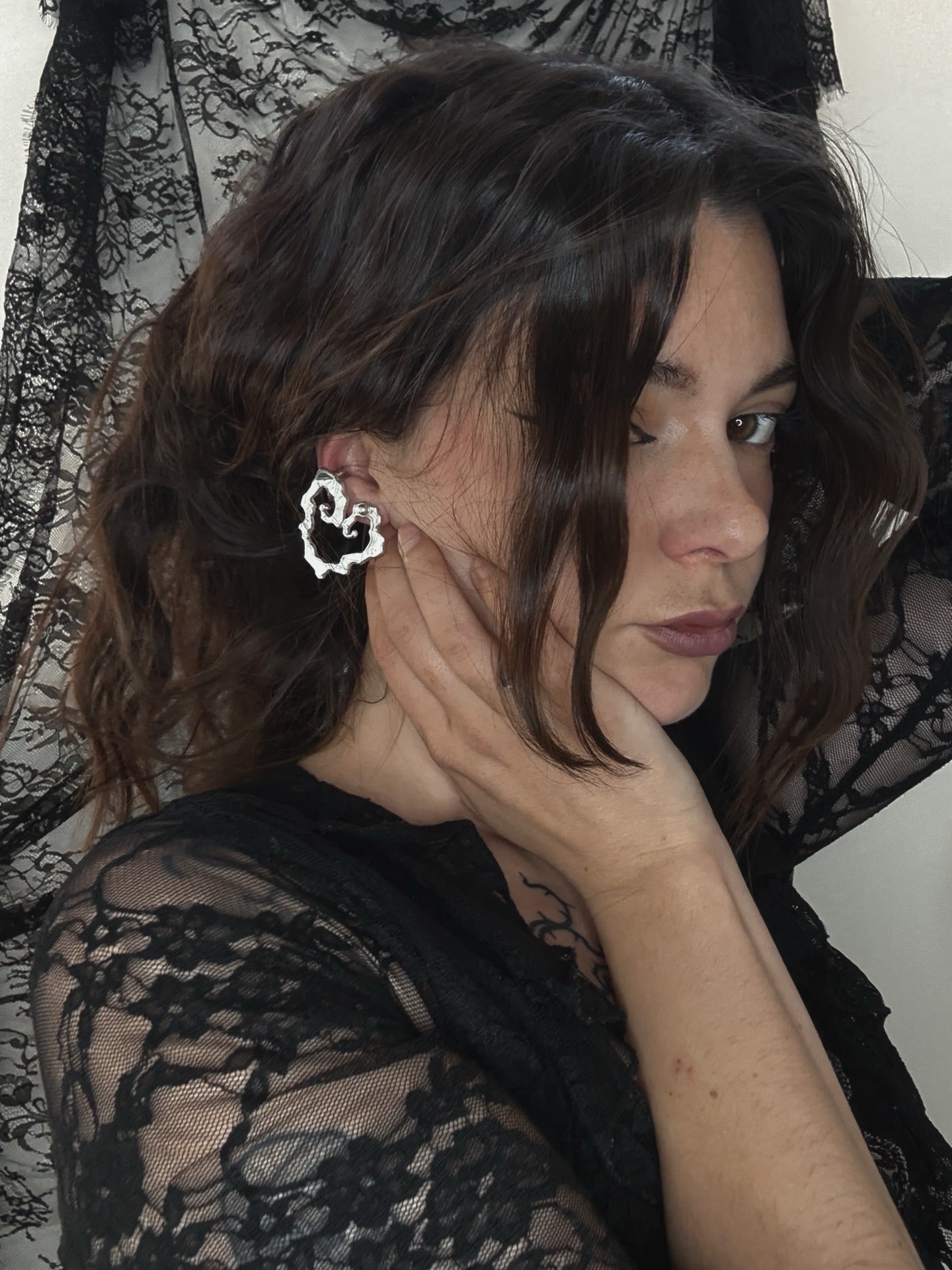 Menhir cuff earrings