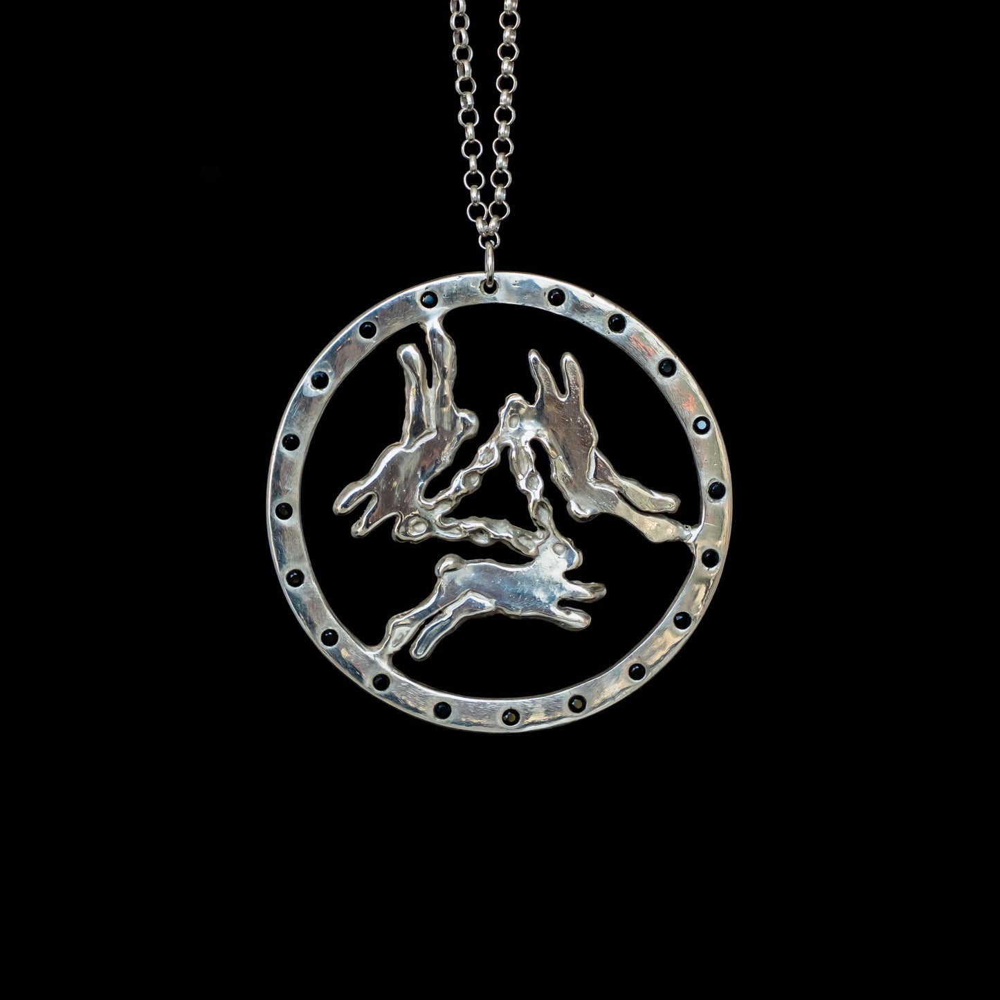 Three Hares Necklace