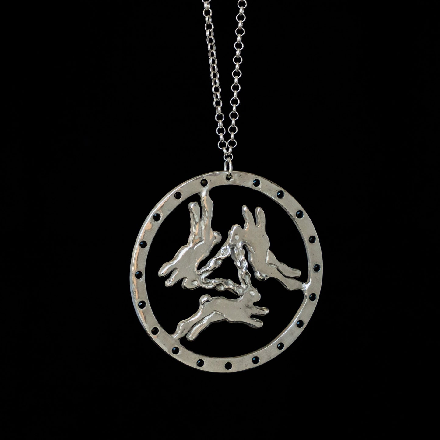 Three Hares Necklace