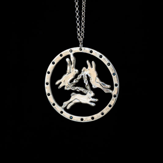 Three Hares Necklace