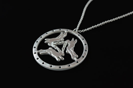 Three Hares Necklace
